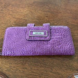 Kenneth Cole Reaction Purple Wristlet man-made material